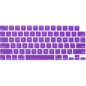 ojos keyboard cover skin compatible with 2025-2021 macbook pro 14 16 inch m4 m3 m2 m1 promax macbook air 1534 13634 m4 m3 m2 chip a3241 a3114 a2941 a3240 a3113 a2681 keyboard protector purple