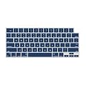 OJOS Keyboard Cover Skin Compatible with 2023-2021 MacBook Pro 14 16 inch M3 M2 Pro/Max A2918 A2992 A2991 A2779 A2780, 2023 MacBook Air 15 inch M2 A2941 Keyboard Protector, Navy Blue