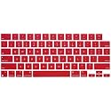 OJOS Keyboard Cover Skin Compatible with 2023-2021 MacBook Pro 14 16 inch M3 M2 Pro/Max A2918 A2992 A2991 A2779 A2780, MacBook Air 15 Inch Case M3 A3114 M2 A2941 Keyboard Protector, Wine Red