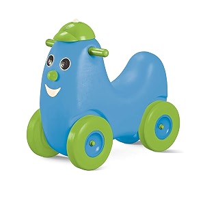ok play humpty dumpty curved seat push rider for kids blue