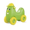 Ok Play Plastic Humpty Dumpty Curved Seat Push Rider, Parrot Green, Kids