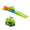 OK PLAY Roller Coaster for Kids | with Push On Ride On Car | Foot Rest Support | Backrest | Easy Grip | Safe & Fun Activity | Easy Assemble, Storage | Perfect Indoor & Outdoor Playset | 2-5 Years