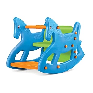 ok play roxy 2-in-1 rocking chair 2 to 4 years - sky blue