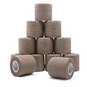 OK TAPE 12 Rolls Self Adhesive Bandage Wrap, Cohesive Elastic Athletic Tape