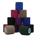 OK TAPE 12 Rolls Self Adhesive Bandage Wrap, Cohesive Elastic Athletic Tape
