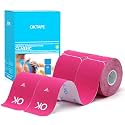 OK TAPE Kinesiology Tape 10" Precut Elastic 20 Strips 2in x 16ft, 2 Rolls