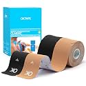 OK TAPE Kinesiology Tape 10" Precut Elastic 20 Strips 2in x 16ft, 2 Rolls