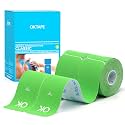 OK TAPE Kinesiology Tape 10" Precut Elastic 20 Strips 2in x 16ft, 2 Rolls