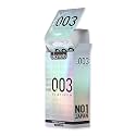 Okamoto Industries, Inc., Japan Condom | Ultra Thin Condoms for Men | Thinnest Premium Japanese Condoms | Made In Japan | 0.03 mm thin | 003 Platinum (Pack of 1)