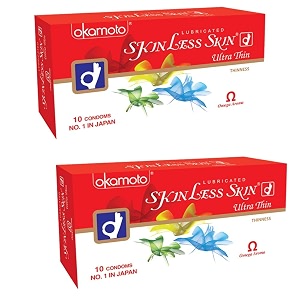 okamoto skinless skin condoms - ultra thin okamoto japan 200 no1 in japan
