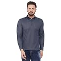 OKANE Mens Poly Cotton Solid Navy Long