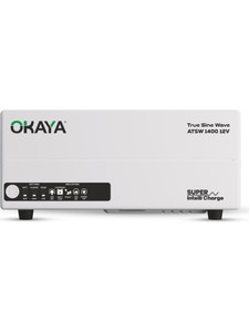 okaya advanced true sine wave va rating 1150 va  12v 920 watt atsw 1400 12v with 36 months warranty pure sine wave inverter 1150 va