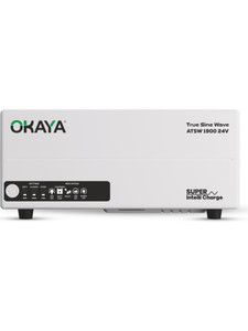 okaya advanced true sine wave va rating 1650 va  24v 1320 watt atsw 1900 24v with 36 months warranty pure sine wave inverter 1650 va