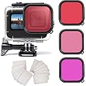OKFUN 60M/196FT Waterproof Case for GoPro Hero 12/11/10/9 Black, Underwater Dive Housing with Bracket Accessories and 3 Pack Filters