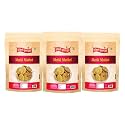 OKHLI MUSAL BRAND Handmade Crispy Breakfast Matthi | Tasty Healthy Methi Mathri | Rajasthani &amp; Gujarati Flavour Ajwain Methi Namkeen Mattri Papdi | Bhelpuri Jhal Muri Matthri Savoury Sanck-1Kg*3Pack