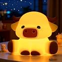 OkiyiD Highland Cow Lamp Dimmable Silicone Touch