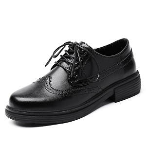 OKJ Black Womens Oxford Lace Up Slip