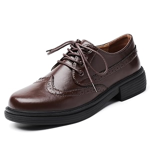 OKJ Black Womens Oxford Lace Up Slip