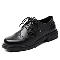 OKJ Black Womens Oxford Lace Up Slip