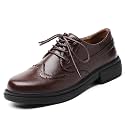 OKJ Black Womens Oxford Lace Up Slip