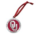 Oklahoma Ornament Non-Dated | Hand-Sculpted Christmas Tree Ornament | Intricately Crafted Metal Pewter Alma Mater Inlay