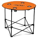 Oklahoma State Cowboys Collapsible Round Table with 4 Cup Holders and Carry Bag, Orange