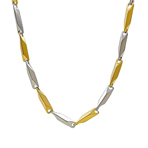 okos men39s jewellery stylish rice shape link style stainless steel neck chain for boys and men cn1000201