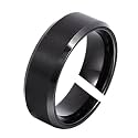 Okos Men's Jewellery Trendy Solid Polish Finish Stainless Steel Band Style Ring Crafted For Boys and Men FR1000968