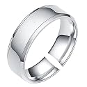 Okos Men's Jewellery Trendy Solid Polish Finish Stainless Steel Band Style Ring Crafted For Boys and Men FR1000968