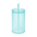 Olababy Silicone Straw Sippy Cup for Toddlers 1-3, Unbreakable, Sky 9oz