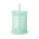 Olababy Silicone Straw Training Cup, Infant to Toddler Sippy Cup, Mint 5oz