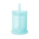 Olababy Silicone Straw Training Cup, Infant to Toddler Sippy Cup, Sky 5oz