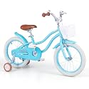 Olakids Kids Bike, 12 14 16 18 Inch Toddlers Bike with Training Wheels Basket Safety Bell Adjustable Seat Handlebar, Children's Bicycle for Girls Boys