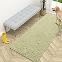 OLANLY Dog Door Mat for Muddy Paws 59x24, Super Absorbent Chenille Mud Mat