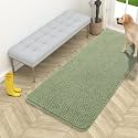 OLANLY Dog Door Mat for Muddy Paws 54x24, Super Absorbent Chenille Mud Mat