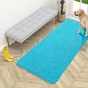 OLANLY Dog Door Mat for Muddy Paws 54x24, Super Absorbent Chenille Mud Mat