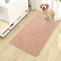 OLANLY Dog Door Mat for Muddy Paws 40x24, Super Absorbent Chenille Mud Mat