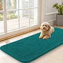 OLANLY Dog Door Mat for Muddy Paws 47x20, Super Absorbent Chenille Mud Mat