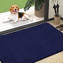 OLANLY Dog Door Mat for Muddy Paws 47x32, Super Absorbent Chenille Mud Mat