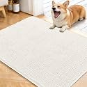 OLANLY Dog Door Mat for Muddy Paws 40x32, Super Absorbent Chenille Mud Mat