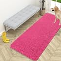 OLANLY Dog Door Mat for Muddy Paws 59x24, Super Absorbent Chenille Mud Mat