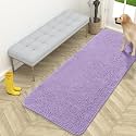 OLANLY Dog Door Mat for Muddy Paws 59x24, Super Absorbent Chenille Mud Mat