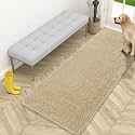 OLANLY Dog Door Mat for Muddy Paws 59x24, Super Absorbent Chenille Mud Mat