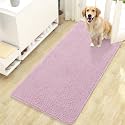 OLANLY Dog Door Mat for Muddy Paws 47x24, Super Absorbent Chenille Mud Mat