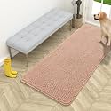 OLANLY Dog Door Mat for Muddy Paws 54x24, Super Absorbent Chenille Mud Mat