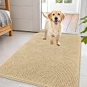 OLANLY Dog Door Mat for Muddy Paws 44x32, Super Absorbent Chenille Mud Mat