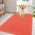 OLANLY Dog Door Mat for Muddy Paws 44x32, Super Absorbent Chenille Mud Mat