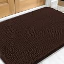 OLANLY Dog Door Mat for Muddy Paws 32x20, Super Absorbent Chenille Mud Mat