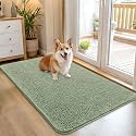 OLANLY Dog Door Mat for Muddy Paws 45x27, Super Absorbent Chenille Mud Mat