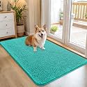 OLANLY Dog Door Mat for Muddy Paws 45x27, Super Absorbent Chenille Mud Mat